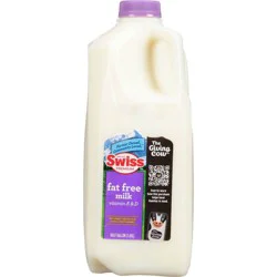 Swiss Premium Fat-Free Skim Milk - 0.5gal