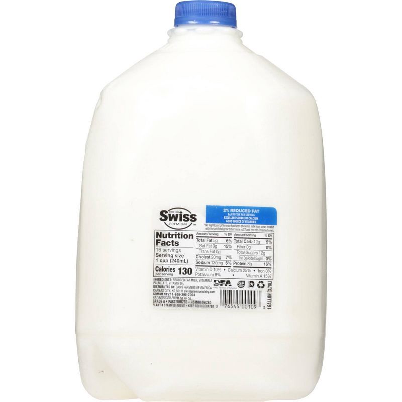 slide 2 of 12, Swiss Premium 2% Reduced-Fat Milk - 1gal, 1 gal
