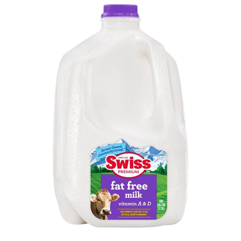 slide 1 of 8, Swiss Premium Fat-Free Skim Milk - 1gal, 1 gal