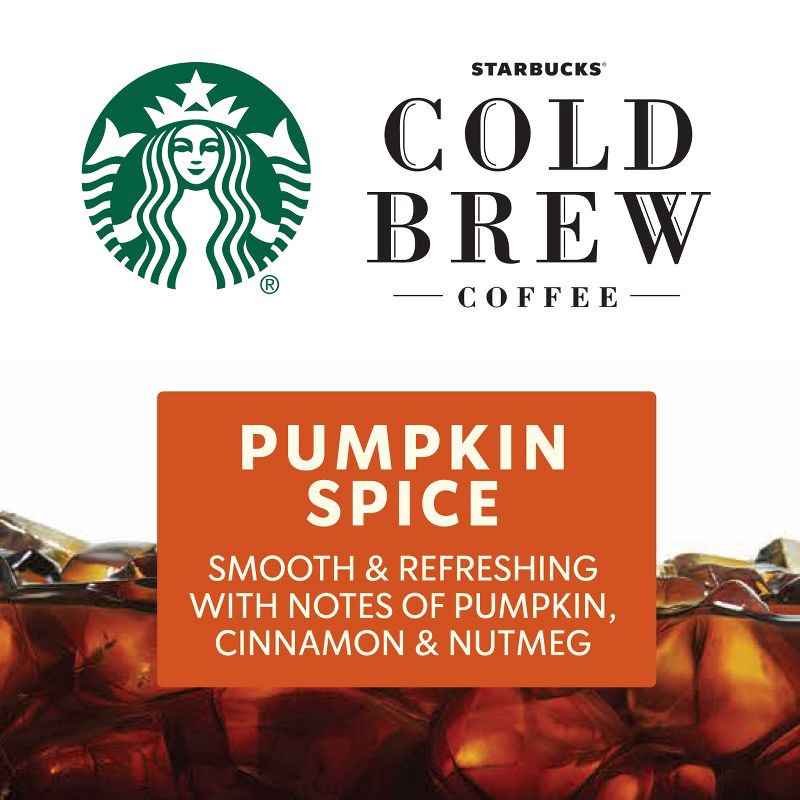 slide 3 of 8, Starbucks Pumpkin Spice Flavored Cold Brew Concentrate, Multi-Serve, Naturally Flavored - 32 fl oz, 32 fl oz