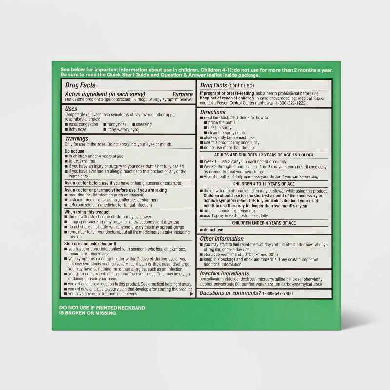 slide 3 of 4, Fluticasone Adult Nasal Spray - 1.86 fl oz - up&up™, 1.86 fl oz