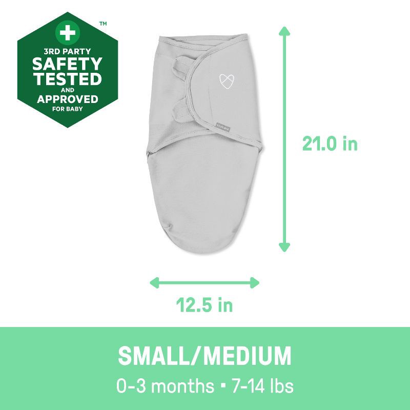 slide 4 of 12, SwaddleMe by Ingenuity Pod Swaddle Wrap in Velboa - Clouds & Stars - Newborn - 0-2 Months - 2pk, 2 ct