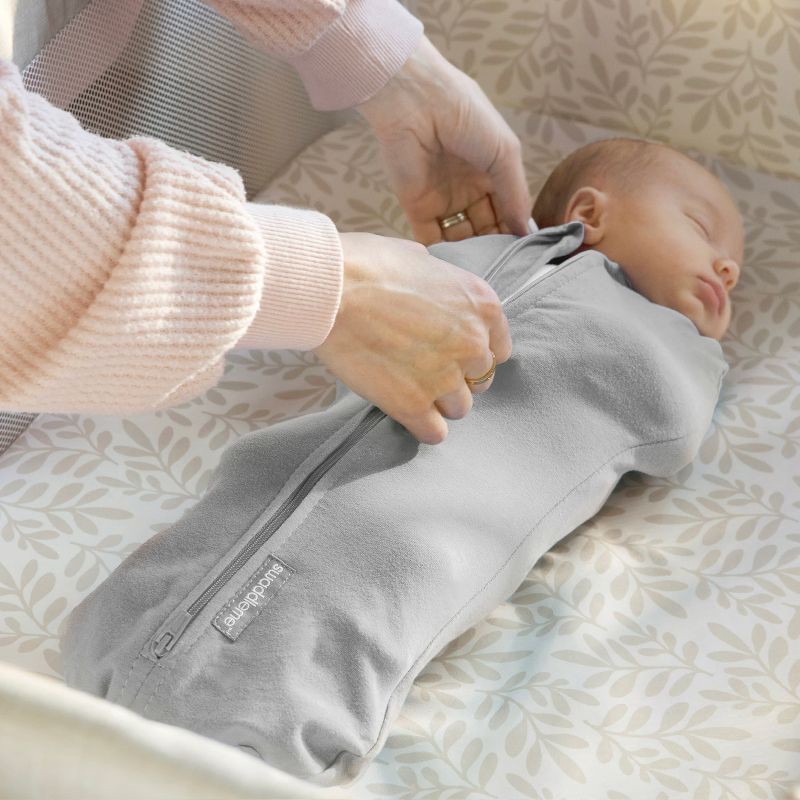 slide 9 of 12, SwaddleMe by Ingenuity Pod Swaddle Wrap in Velboa - Clouds & Stars - Newborn - 0-2 Months - 2pk, 2 ct
