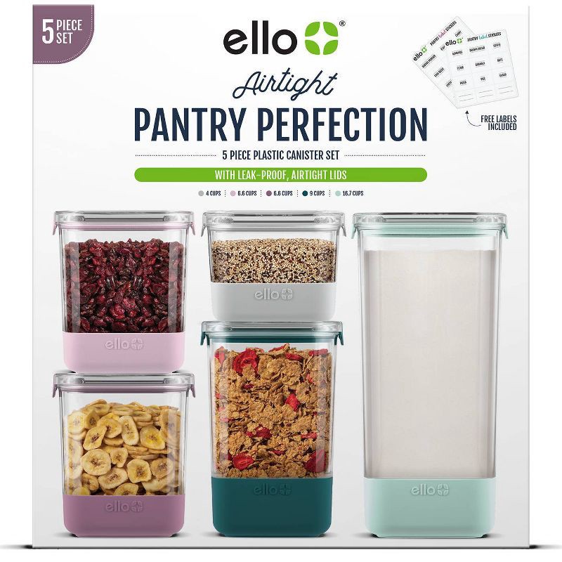 Ello 16.7 Cup Plastic Canister Food Storage Container