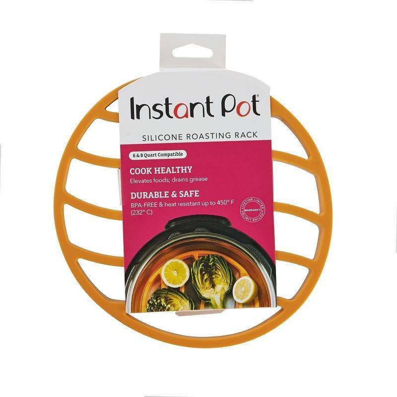 slide 1 of 7, Instant Pot Silicone Roasting Rack Orange, 1 ct