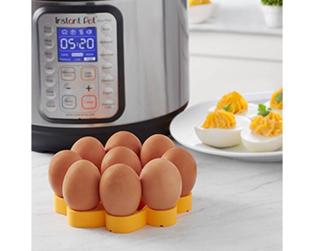 slide 7 of 8, Instant Pot Silicone Egg Rack Yellow, 1 ct