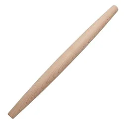 KitchenAid Tapered French Rolling Pin: Maple Wooden Roller for Baking, Hand Wash, 22" Light Brown
