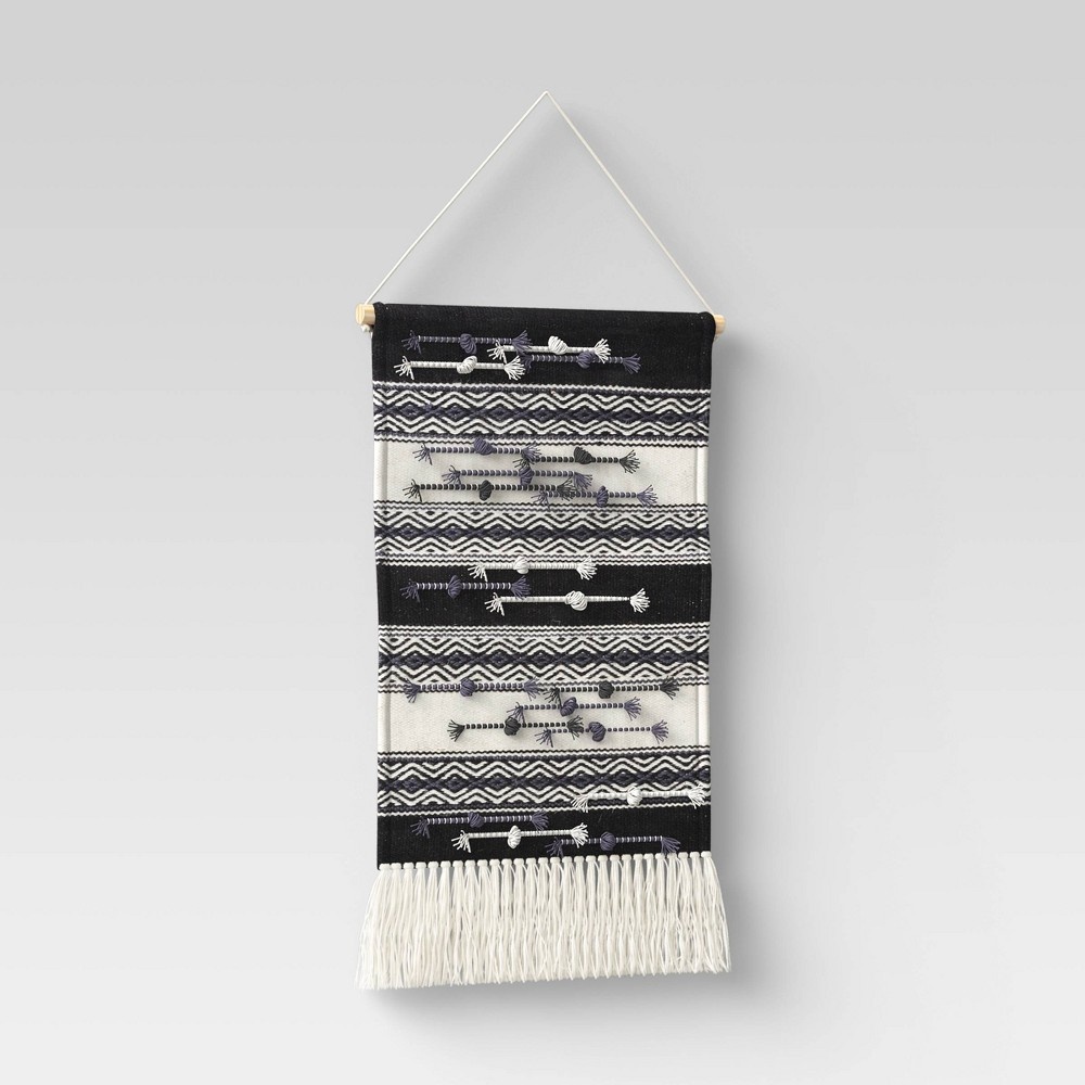 slide 3 of 3, 18" x 30" Wall Hanging Black/White - Threshold, 1 ct