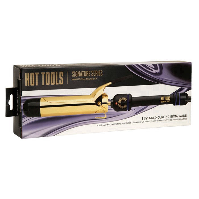 slide 30 of 37, Hot Tools Pro Signature Gold Curling Iron - 1.5", 1.5 in