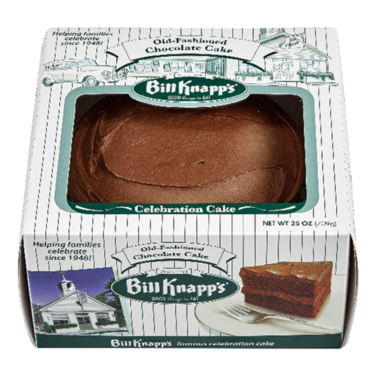 slide 1 of 3, Bill Knapp's Old-Fashioned Chocolate Cake 25 oz, 25 oz