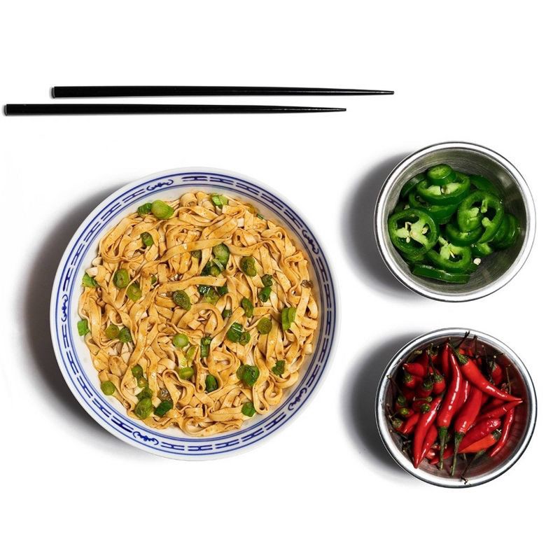 slide 2 of 5, A-Sha Foods USA A-Sha Foods Hakka Wide Noodles with Chili Sauce - 16.75oz, 16.75 oz