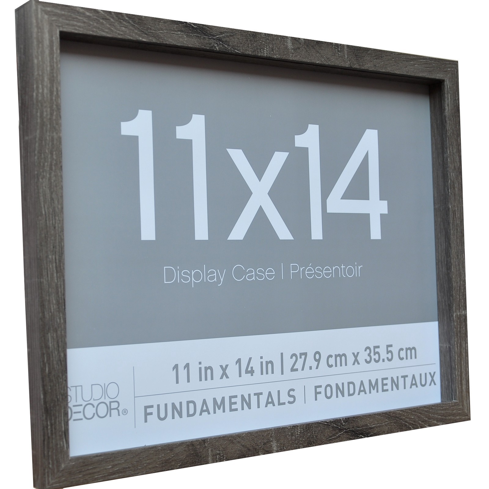 slide 2 of 3, 2 Pack Fundamentals 11" X 14" Gray Shadow Boxes By Studio Decor, 11 in x 14 in