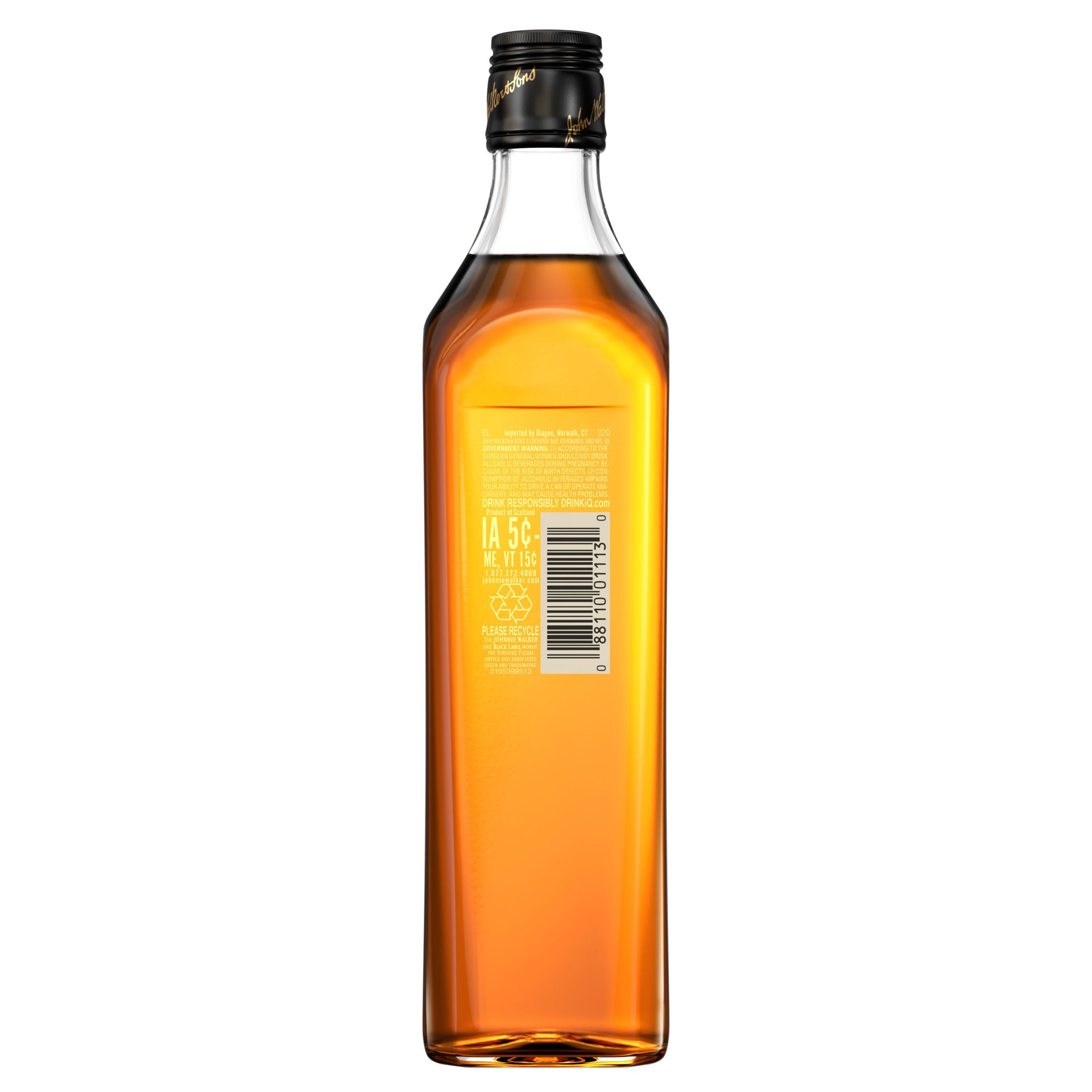 slide 2 of 4, Johnnie Walker Black Label Blended Scotch Whisky, 200 mL, 200 ml