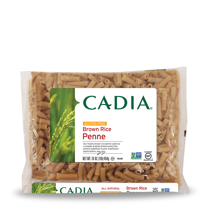 slide 1 of 1, Cadia Gluten-Free Brown Rice Penne Pasta, 16 oz