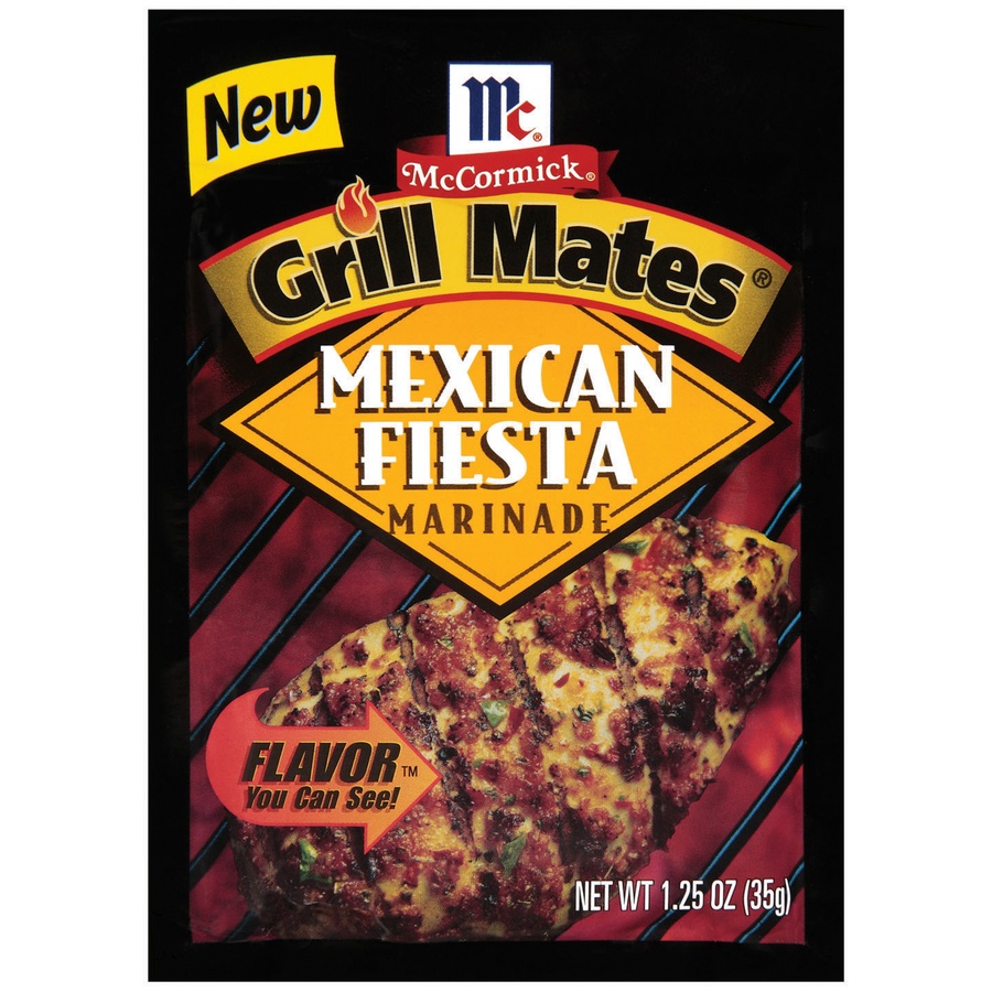 slide 1 of 1, McCormick Grill Mates Mexican Fiesta Marinade, 1.25 oz