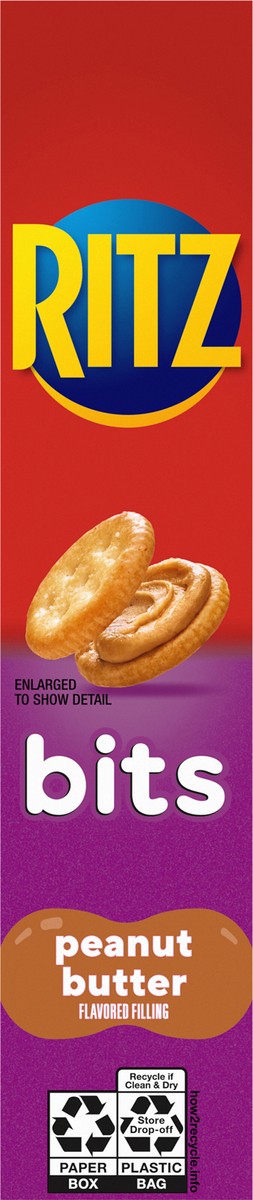 slide 6 of 9, RITZ Bits Peanut Butter Sandwich Crackers, Snacks for Kids and Adults, Lunch Snacks, 8.8 oz, 8.8 oz