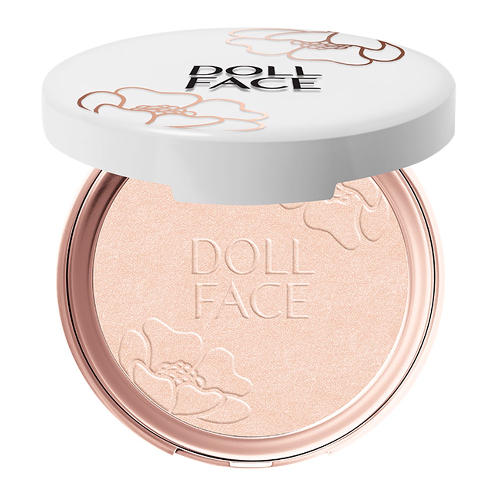 slide 1 of 1, Doll Face All Aglow Illuminating Face Powder, Translucent Glow, 0.032 oz