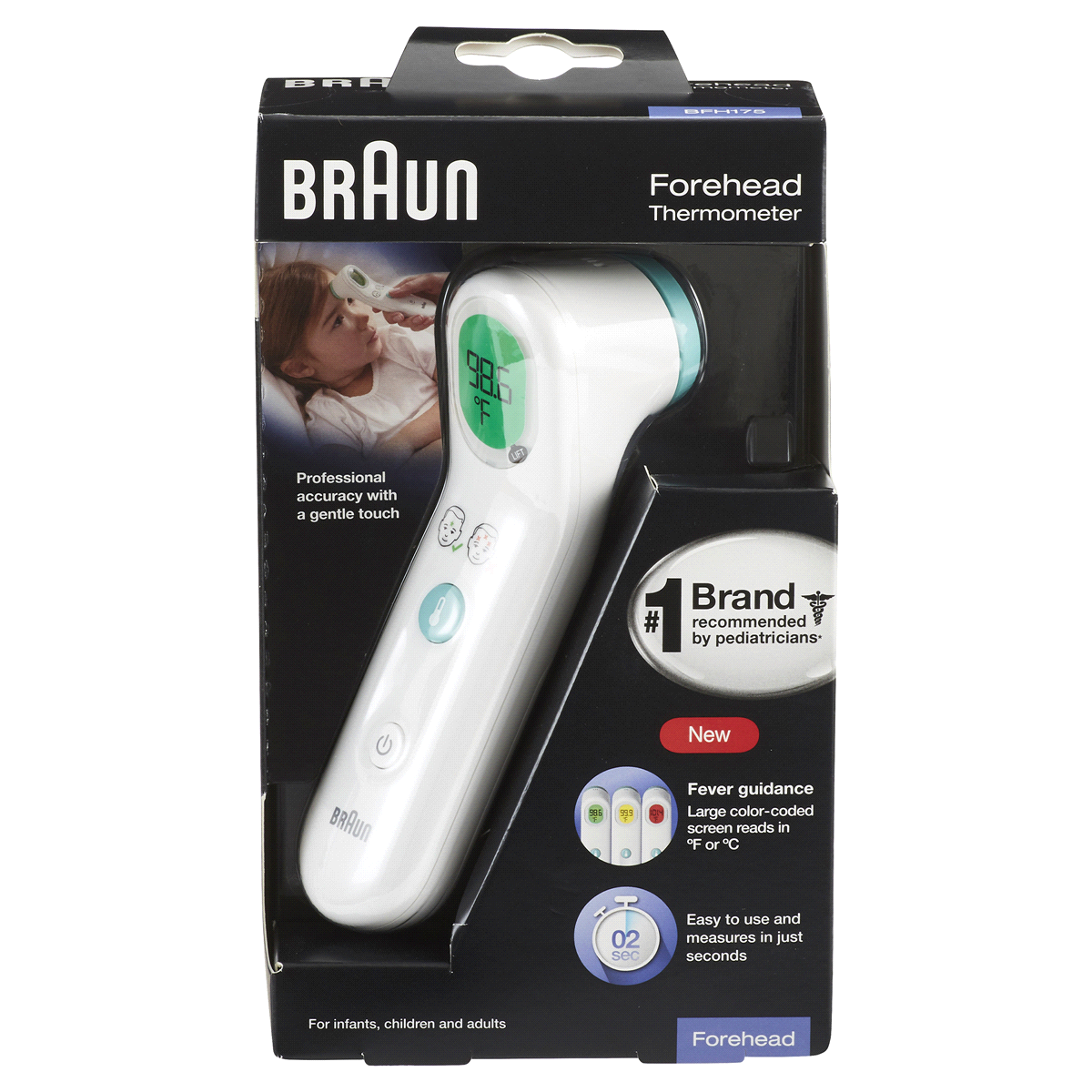 slide 1 of 1, Braun Forehead Thermometer, 1 ct