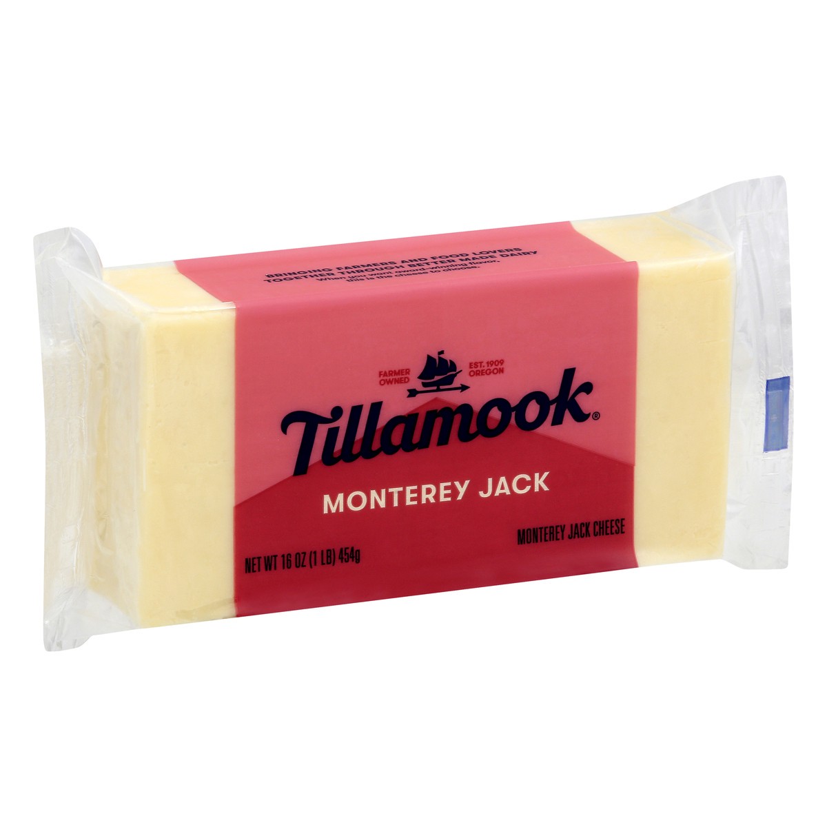 slide 4 of 9, Tillamook Monterey Jack Cheese Block, 454 g