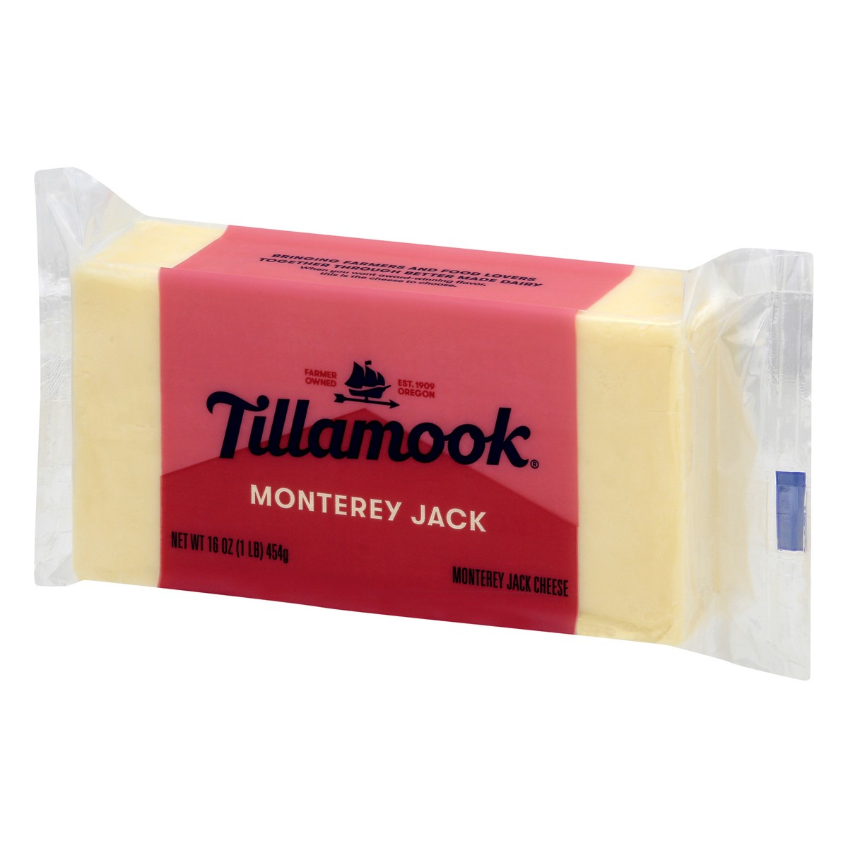 slide 5 of 9, Tillamook Monterey Jack Cheese Block, 454 g