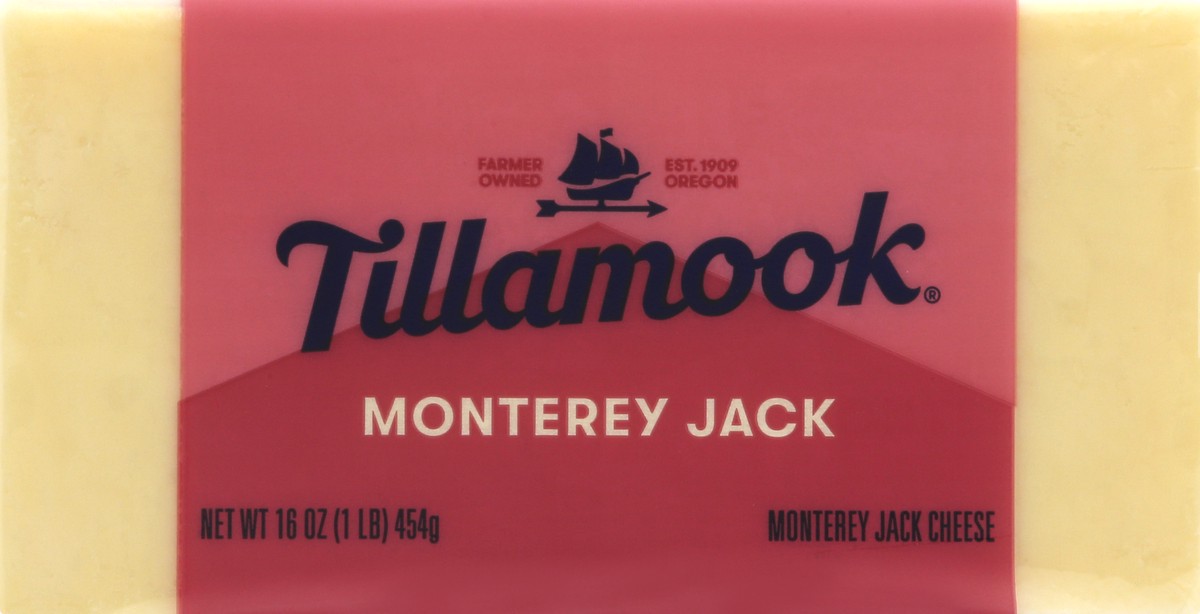 slide 9 of 9, Tillamook Monterey Jack Cheese Block, 454 g