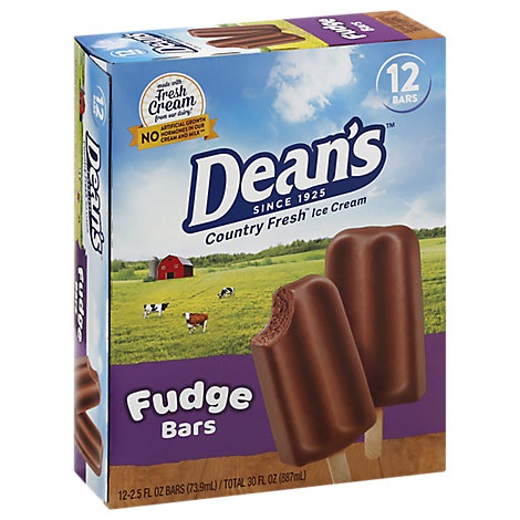 slide 1 of 1, Deans Country Fresh Fudge Bar, 12 ct