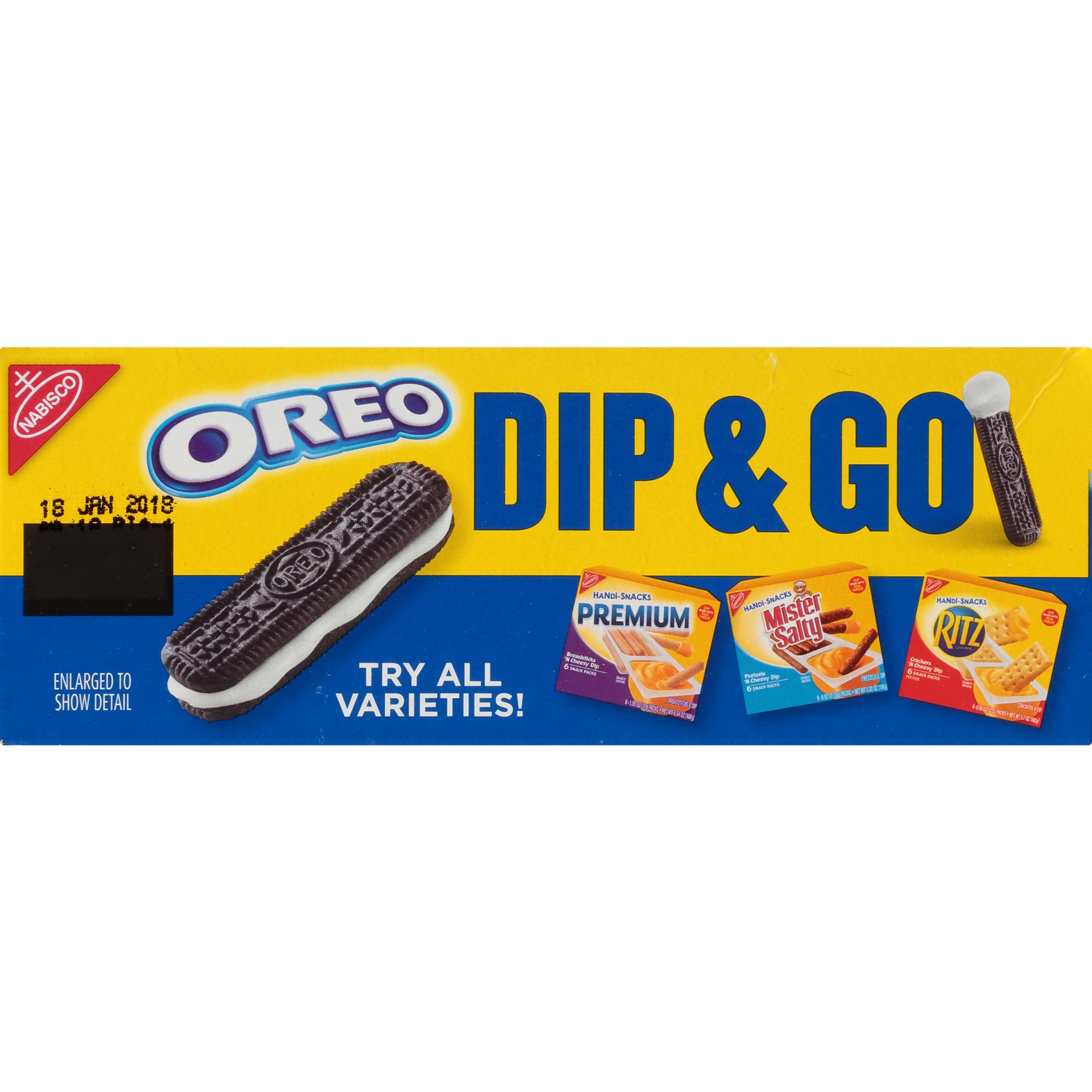 slide 4 of 8, Handi-Snacks OREO Cookie Sticks 'N Creme Dip Snack Packs, 12 Snack Packs, 12.1 oz