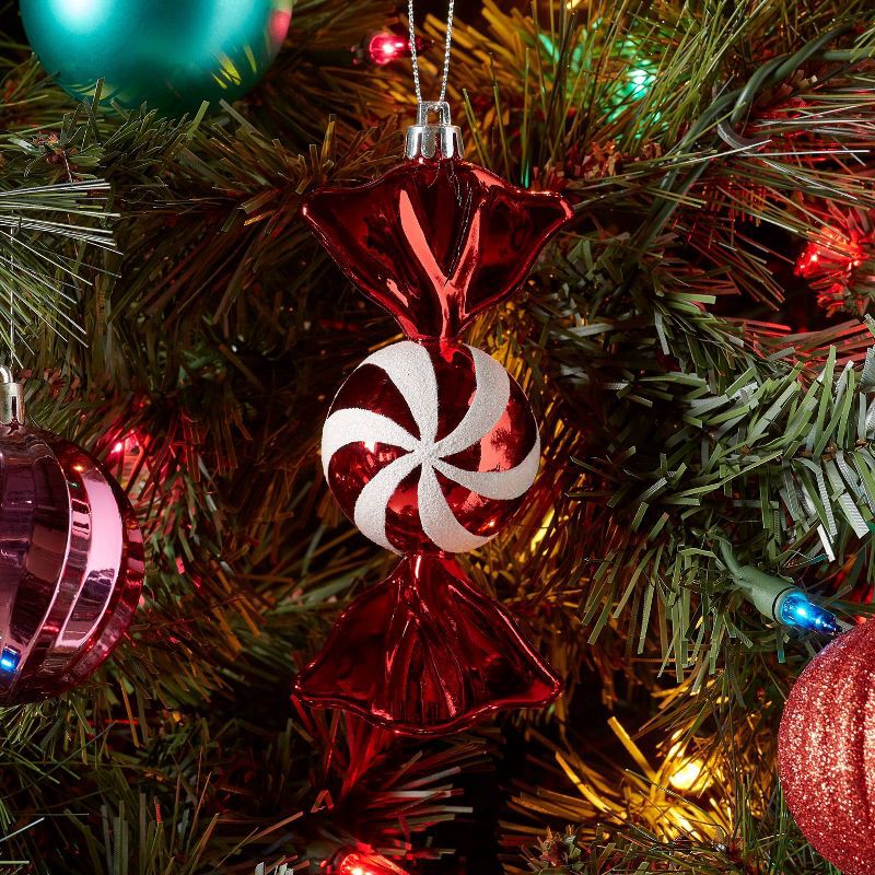 slide 2 of 3, Peppermint Candy Christmas Tree Ornament Red/White - Wondershop™, 1 ct