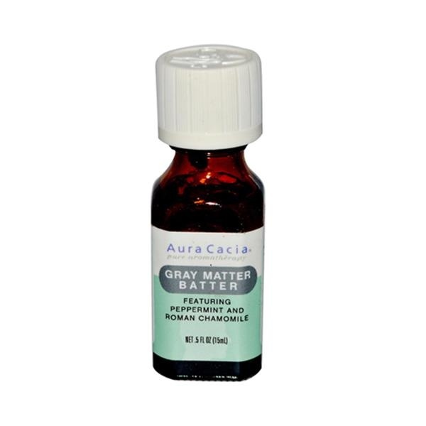 slide 1 of 1, Aura Cacia Grey Matter Batter Essential Solutions Mist, 0.5 fl oz