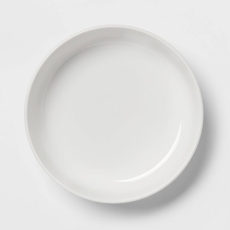 slide 3 of 3, 70oz Stoneware Westfield Serving Bowl White - Threshold™, 70 oz