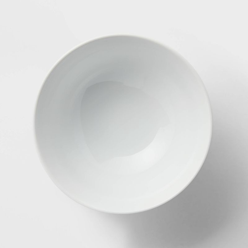 slide 3 of 3, 34oz Porcelain Noodle Bowl White - Threshold™: Microwave & Dishwasher Safe, Ramen & Soup Bowl, Traditional Dining, 34 oz
