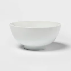 34oz Porcelain Noodle Bowl White - Threshold™: Microwave & Dishwasher Safe, Ramen & Soup Bowl, Traditional Dining