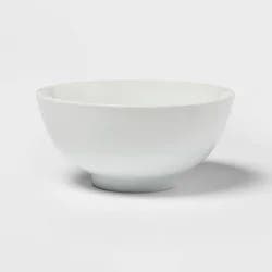 34oz Porcelain Noodle Bowl White - Threshold™: Microwave & Dishwasher Safe, Ramen & Soup Bowl, Traditional Dining