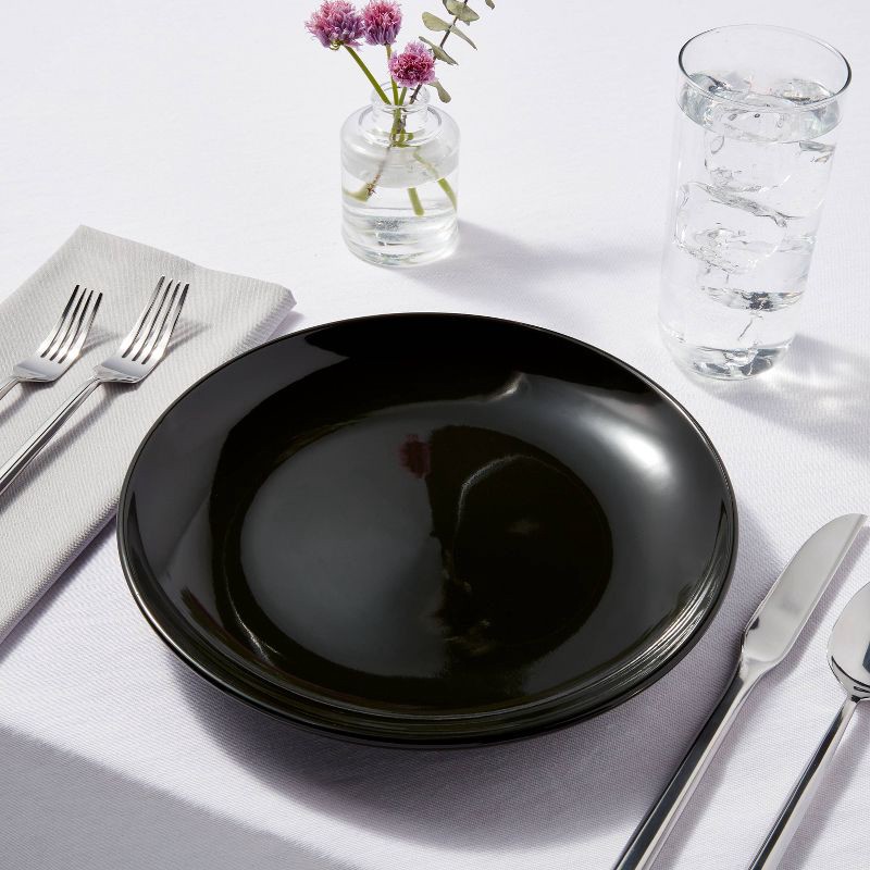 slide 2 of 3, 10" Stoneware Avesta Dinner Plate Black - Threshold™, 1 ct