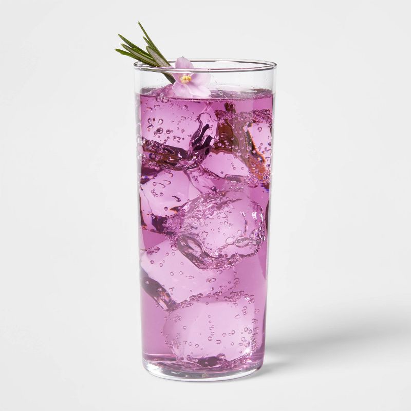 slide 3 of 3, 15oz Glass Asheboro Highball Glass - Threshold™, 15 oz