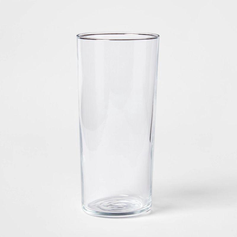 slide 1 of 3, 15oz Glass Asheboro Highball Glass - Threshold™, 15 oz