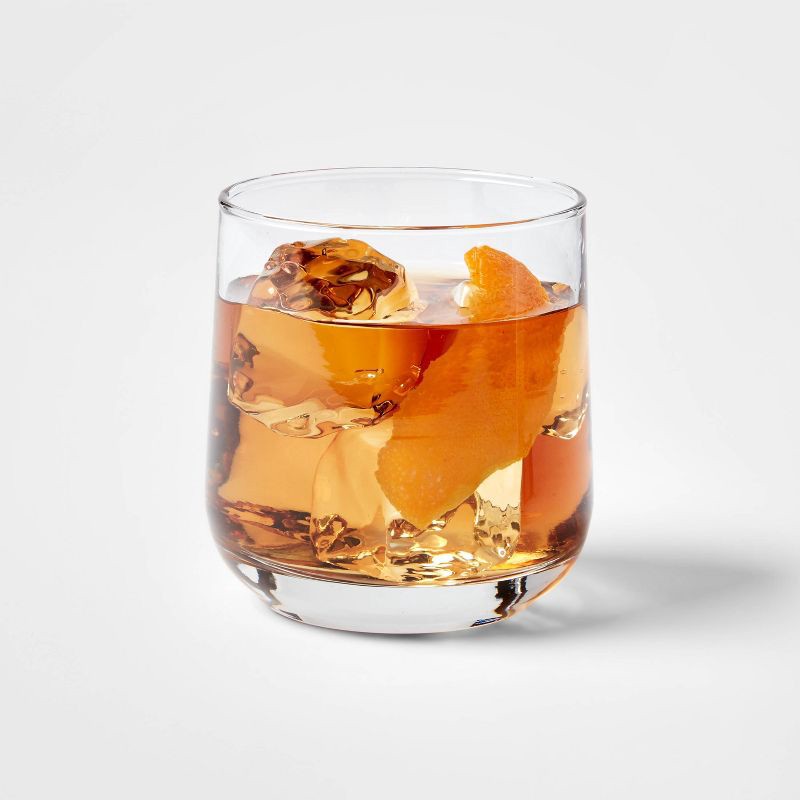 slide 4 of 4, 12pc Glass Shoreham Double Old Fashion and Highball Glasses Set - Threshold™: Drinking Glasses Set, Dishwasher-Safe, 12 ct
