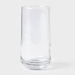 16 fl oz Glass Shoreham Highball Glass - Threshold™: Traditional Clear Drinkware, Dishwasher-Safe, BPA & Lead-Free
