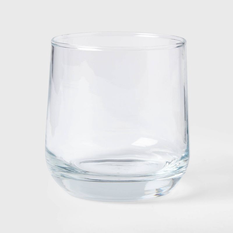 slide 1 of 3, 13.2 fl oz Glass Shoreham Double Old Fashion Glass - Threshold™: Traditional Drinking Glass, Dishwasher-Safe, 13.2 fl oz