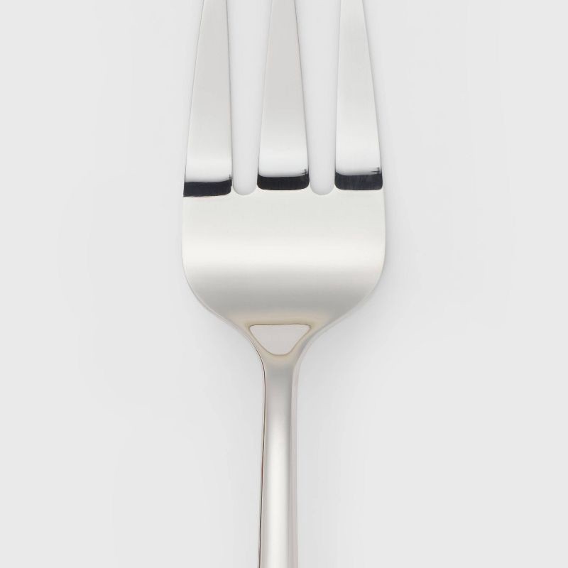 slide 3 of 3, 3pc Sussex Serve Set Silver - Threshold™: Stainless Steel Serving Utensils, Fork & Spoons, Dishwasher-Safe, 3 ct