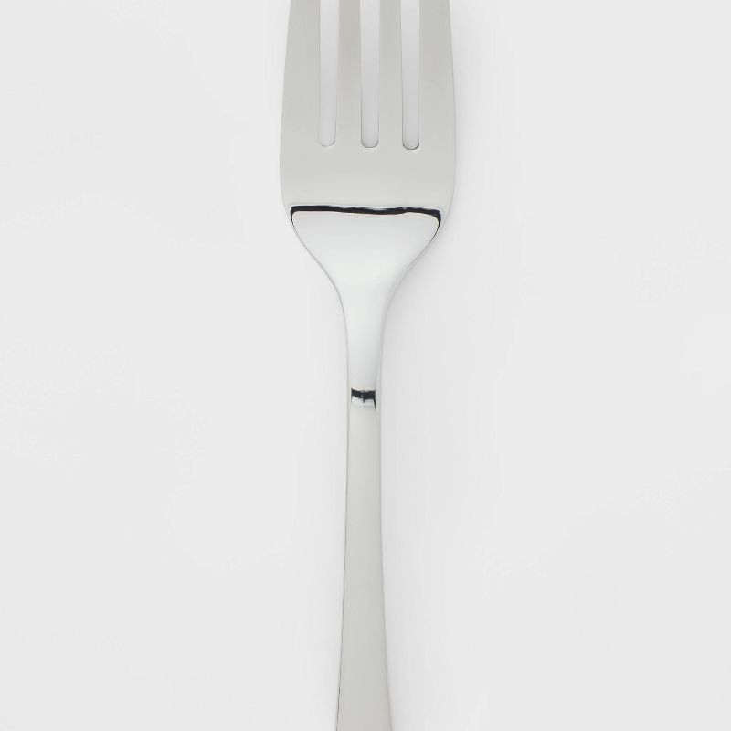 slide 3 of 3, 20pc Sussex Flatware Set Silver - Threshold™: Stainless Steel Silverware, Service for 4, Dishwasher-Safe, 20 ct