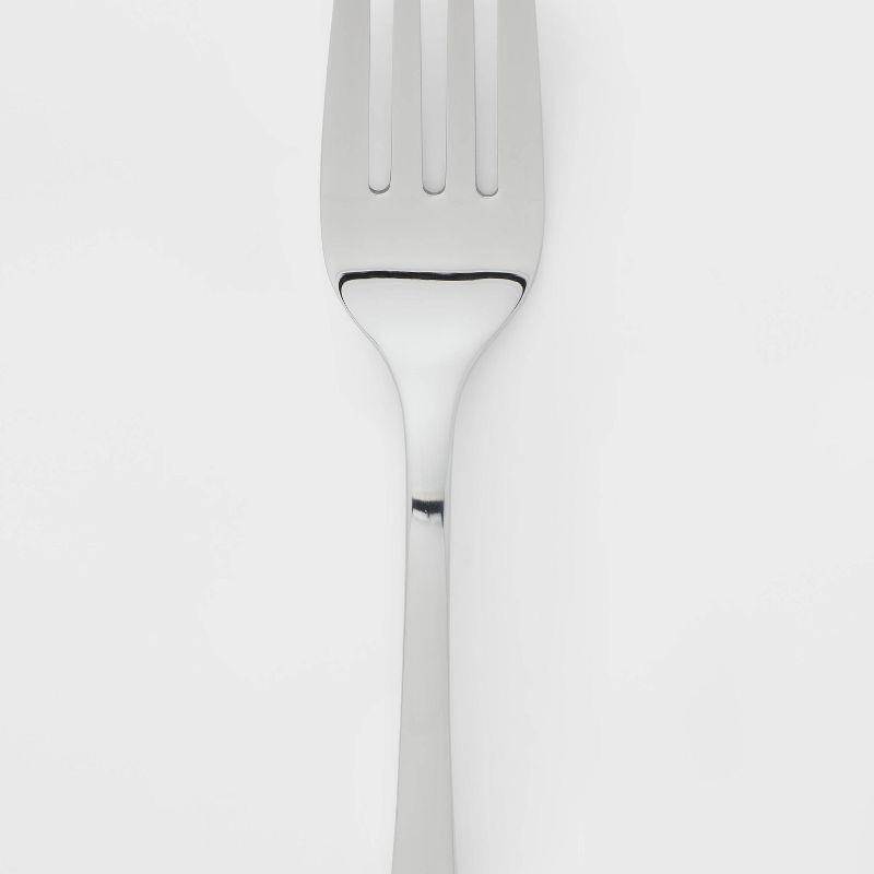 slide 3 of 3, 45pc Sussex Flatware Set Silver - Threshold™: Stainless Steel Silverware, Service for 8, Dishwasher-Safe, 45 ct