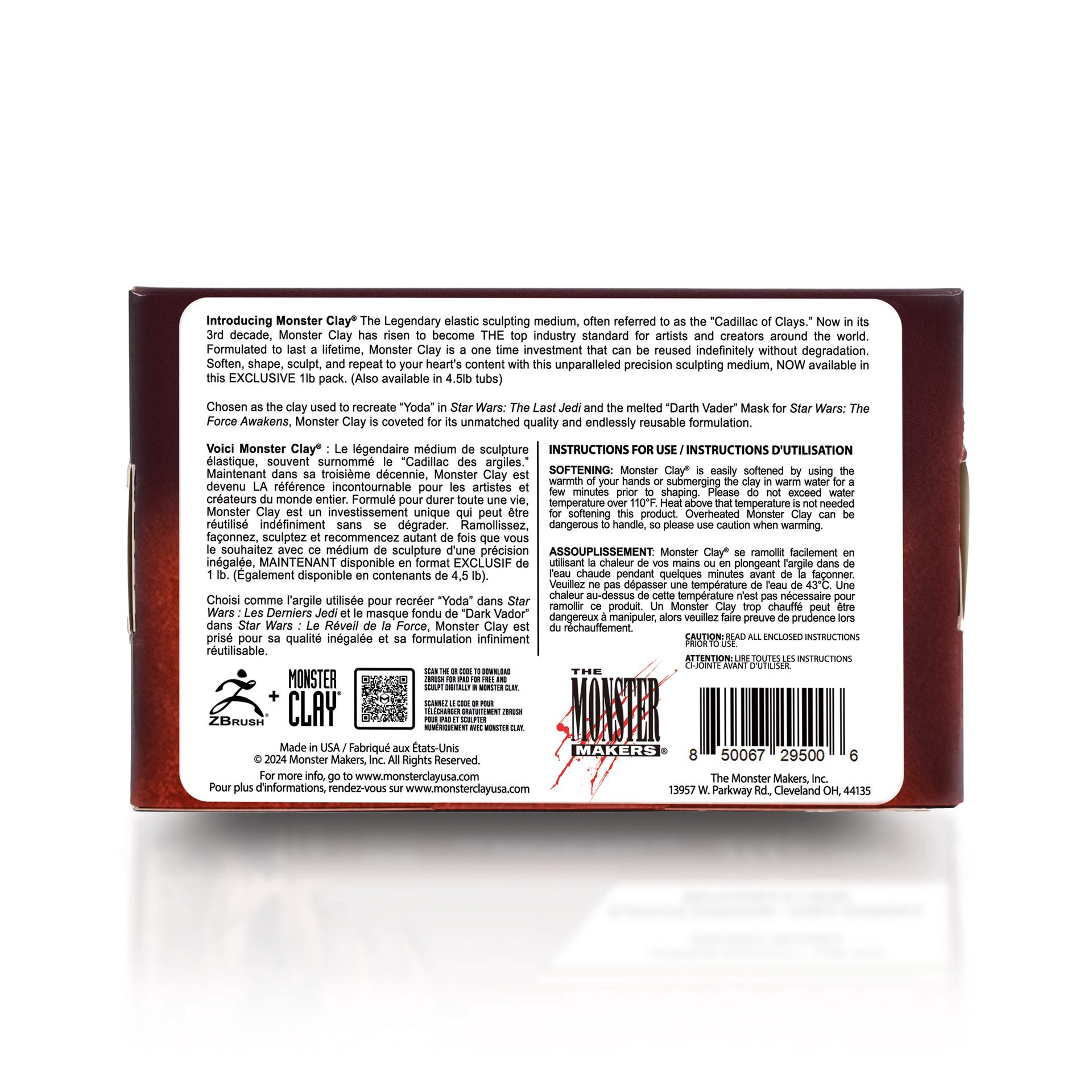 slide 3 of 5, Monster Clay 1lb. Medium Brown Elastic Clay, 1 lb