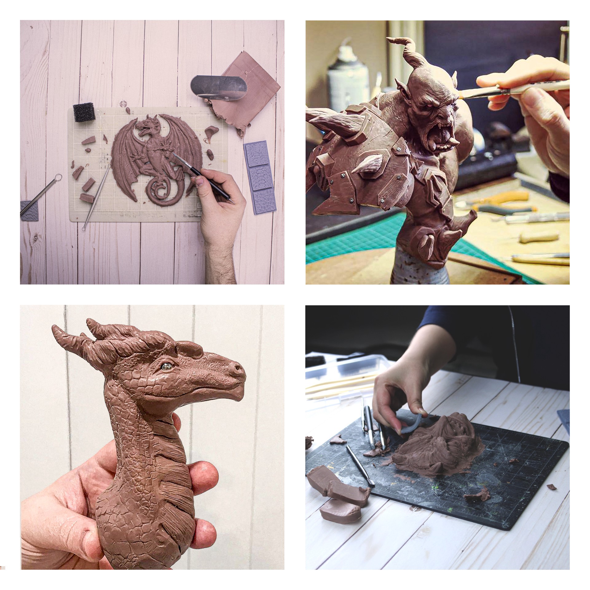 slide 5 of 5, Monster Clay 1lb. Medium Brown Elastic Clay, 1 lb