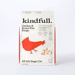 Chicken & Brown Rice Recipe Dry Cat Food - 16lbs - Kindfull™