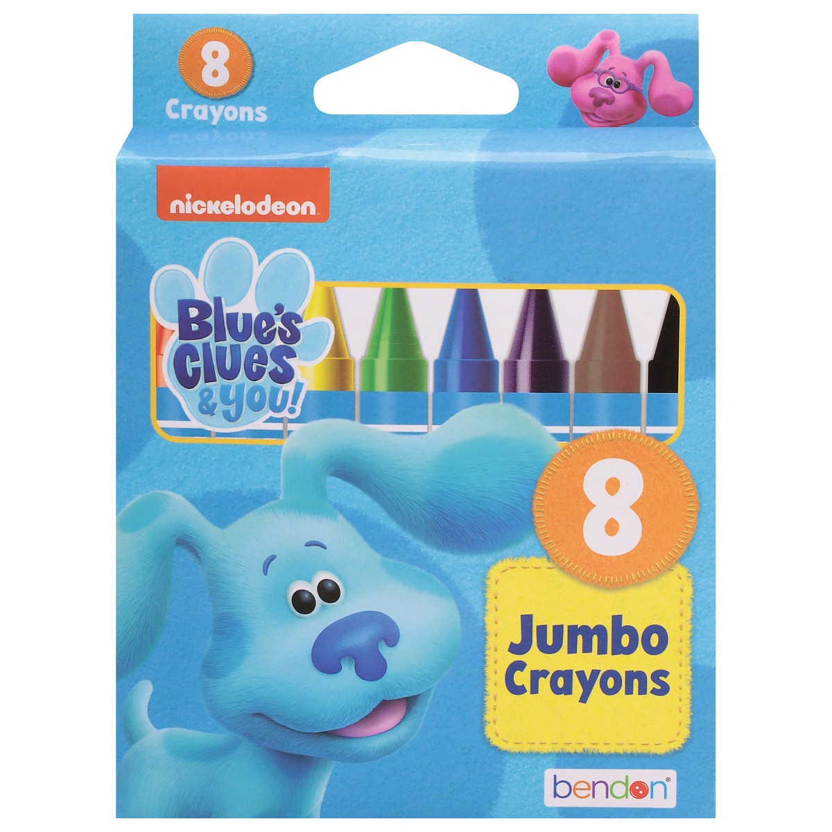 slide 1 of 9, Bendon Jumbo Crayons 8 ea, 1 ct