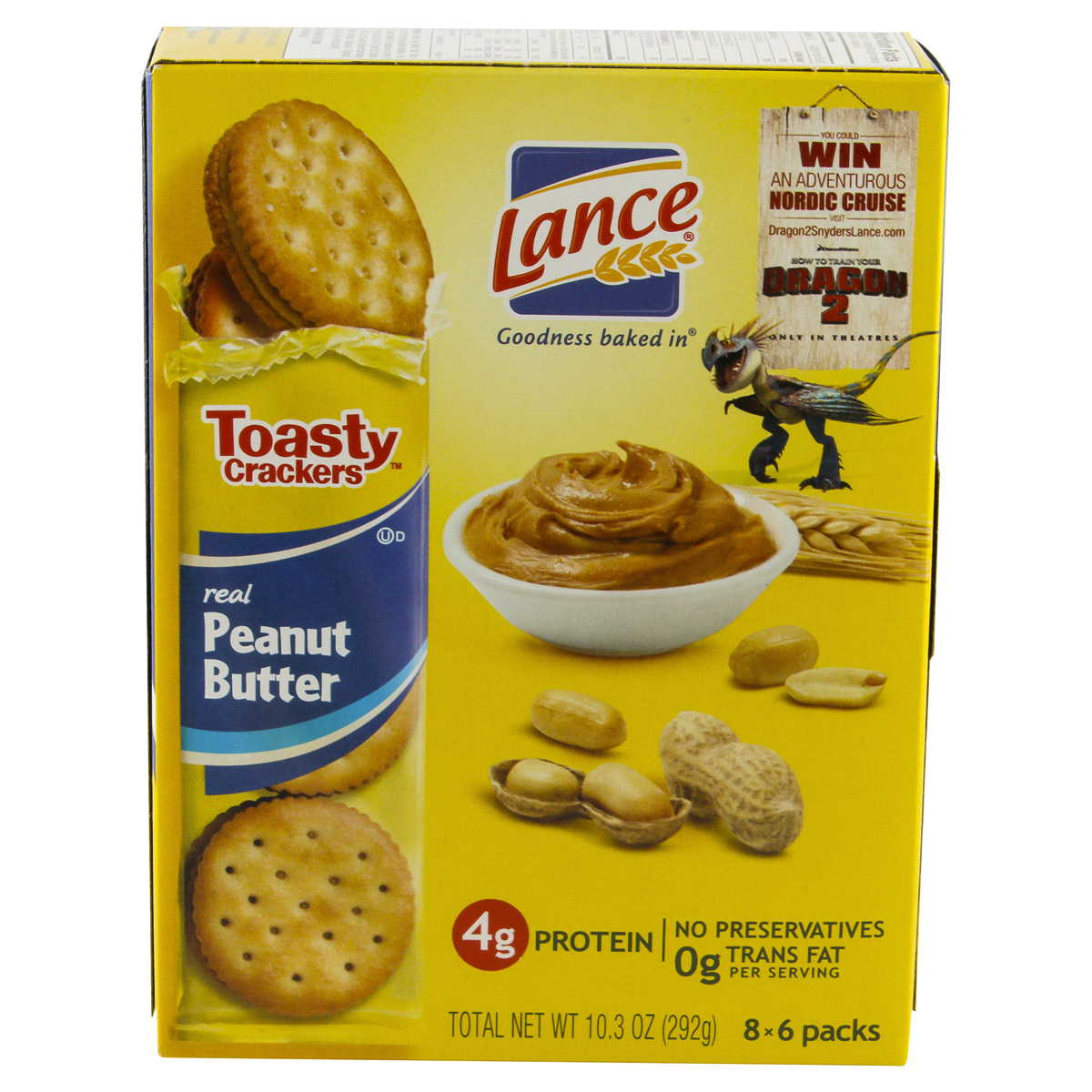 slide 4 of 6, Lance Toasty Peanut Butter Sandwich Crackers, 8 ct; 1.29 oz