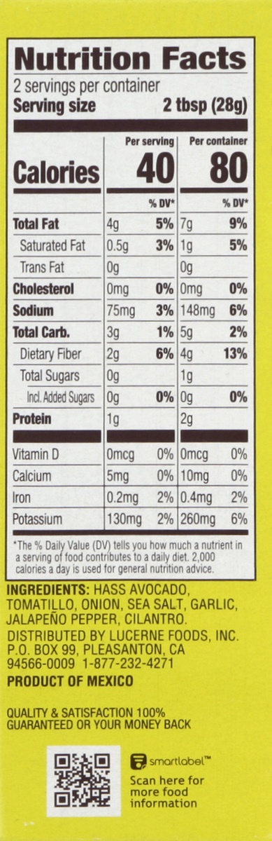 slide 3 of 4, Signature Select Mild Traditional Guacamole Snack Pack 4 - 2 oz Packs, 8 oz