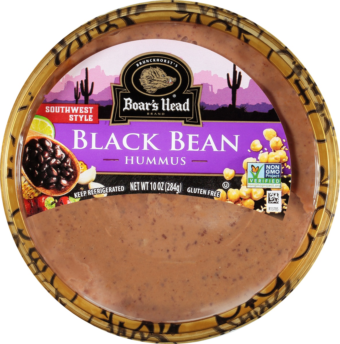 slide 6 of 9, Boar's Head Hummus, Black Bean, Southwest Style, 10 oz
