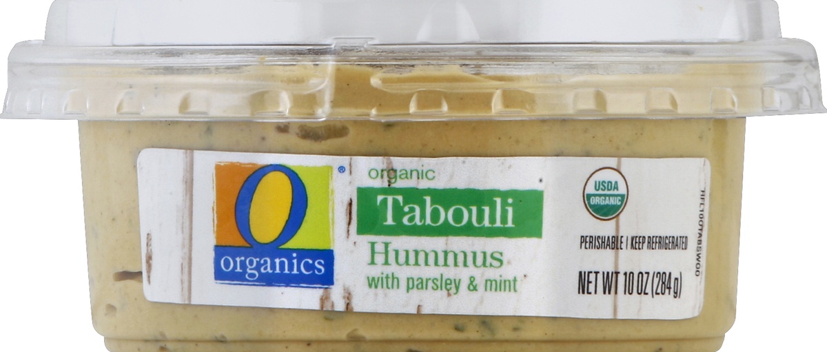 slide 3 of 3, O Orgnc Hummus Tabouli, 10 oz